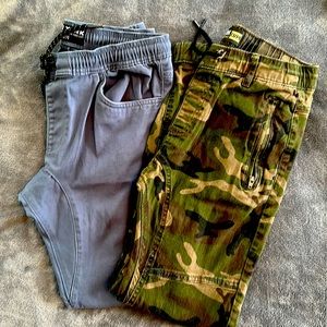 Two pairs of Zoo York Joggers